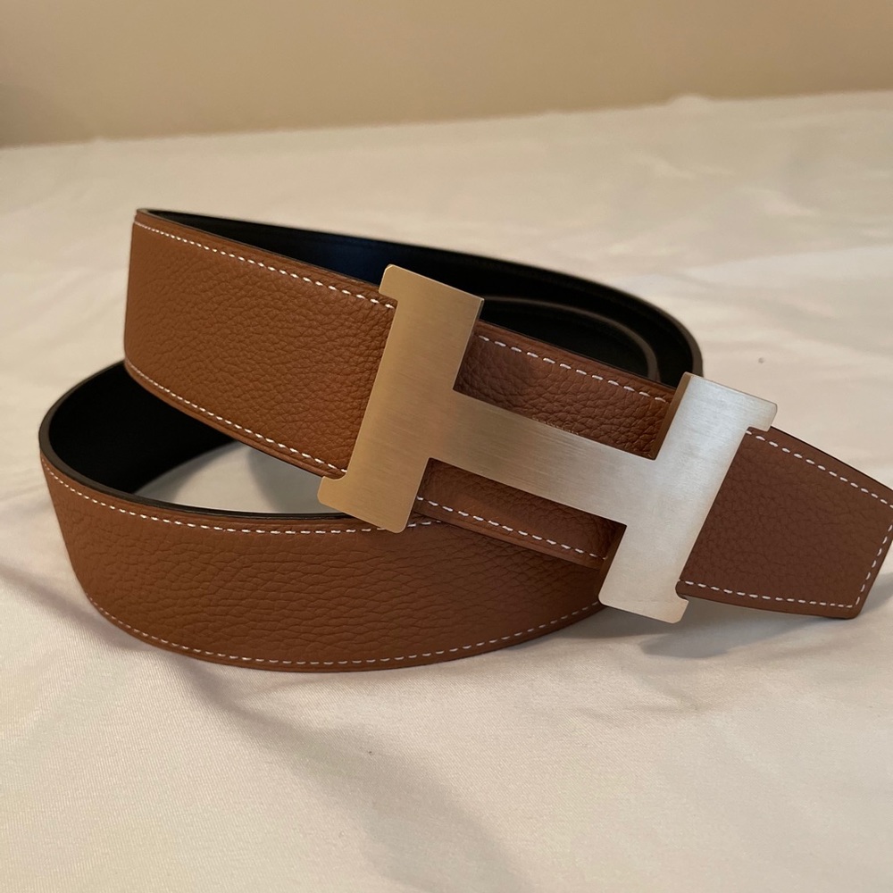 Hermes Gold Constance Belt 38mm Belt Set